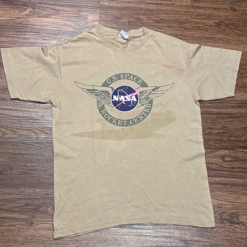 Vintage 90s NASA U.S. Space & Rocket Center T Shirt Mens M Anvil USA Graphic